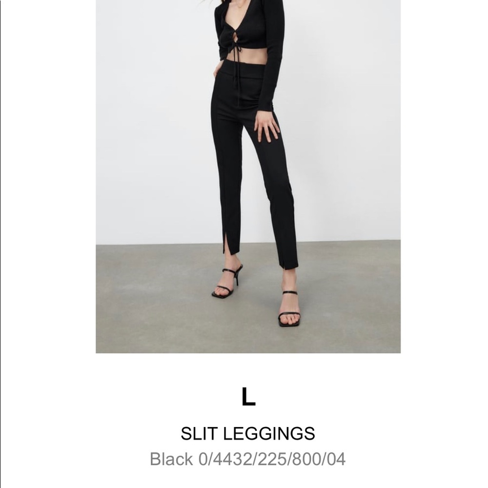 Zara slit front leggings